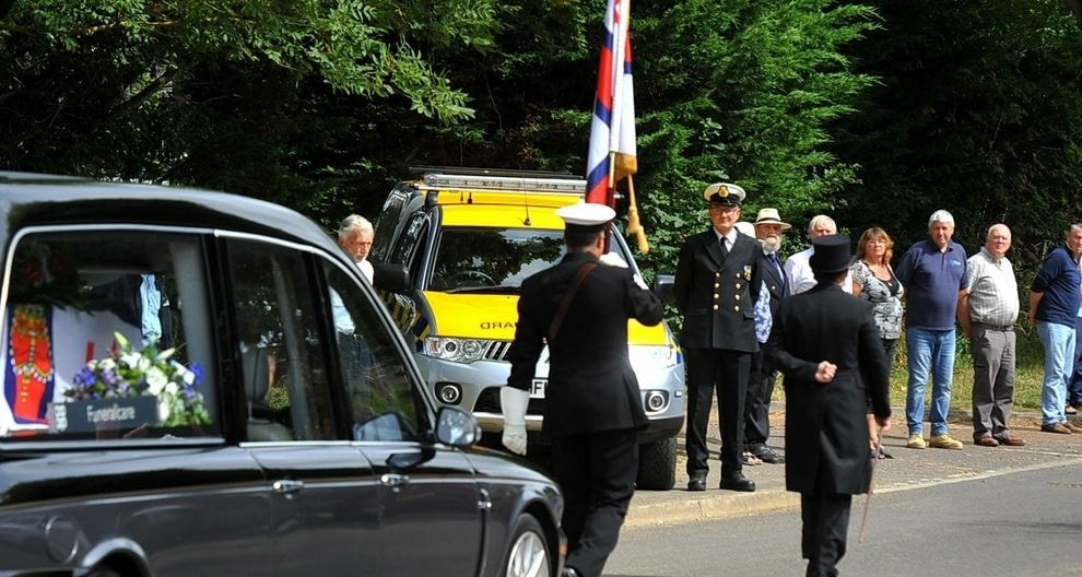 Mike Cole's funeral